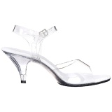 White Transparent 8 cm Pleaser BELLE-308 High Heels