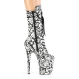 snake pattern 20 cm FLAMINGO-1050SP Exotic pole dance ankle boots